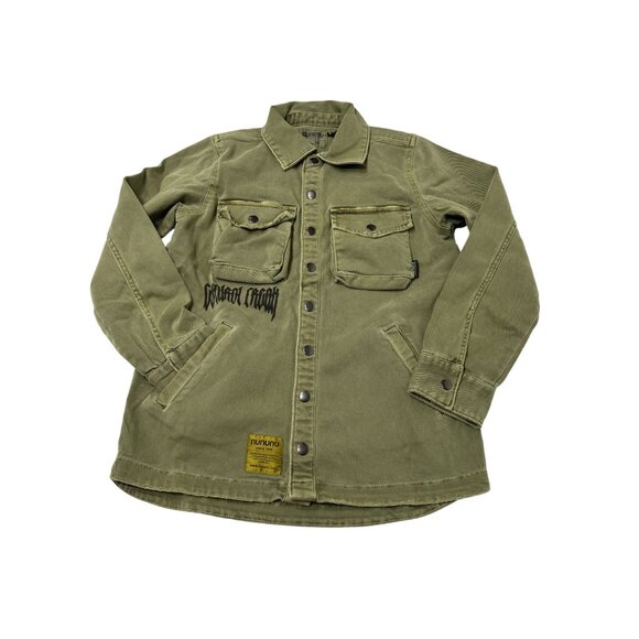 Nununu Safari Snap Shirt in Olive - Picture 2 of 5